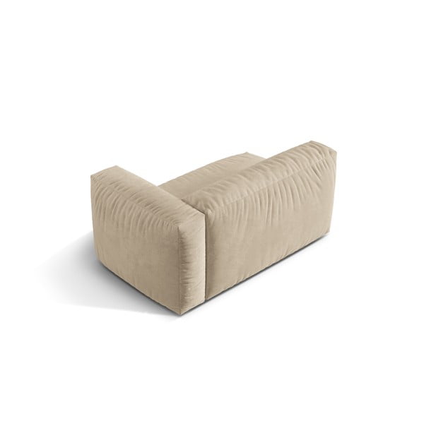 Bézs bársony kanapé modul (jobb oldali) Martina – Micadoni -image-2