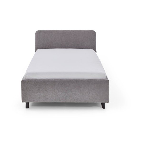 Szürke ágyneműtartós gyerekágy ágyráccsal 120x200 cm Cosy – Meise Möbel