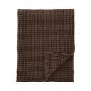 Sötétbarna pamut takaró 150x200 cm Jaipur Chunky Waffle – Pineapple Elephant