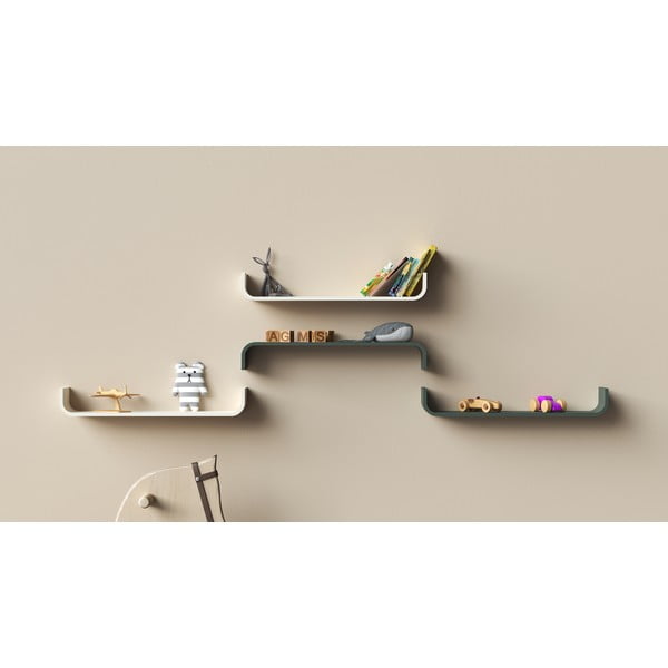 Flower fehér falipolc - Tenzo-image-1