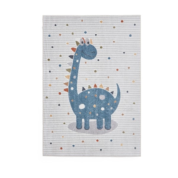 Kék-világosszürke gyerek szőnyeg 80x150 cm Vida Kids Dinosaur – Think Rugs