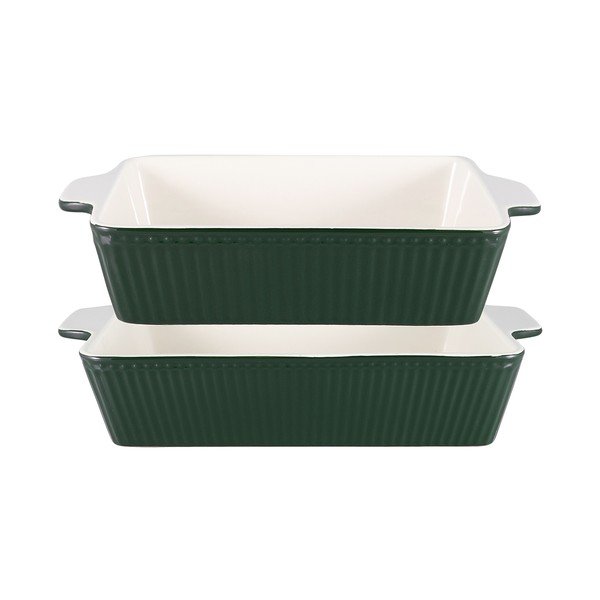 Sütőtálak 2 darabos készletben kőedényből 27,2x17 cm-esek Alice - Green Gate-image-1