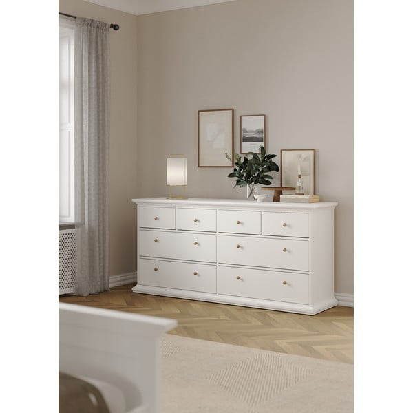 Fehér alacsony komód 183x87 cm Paris – Tvilum-image-4