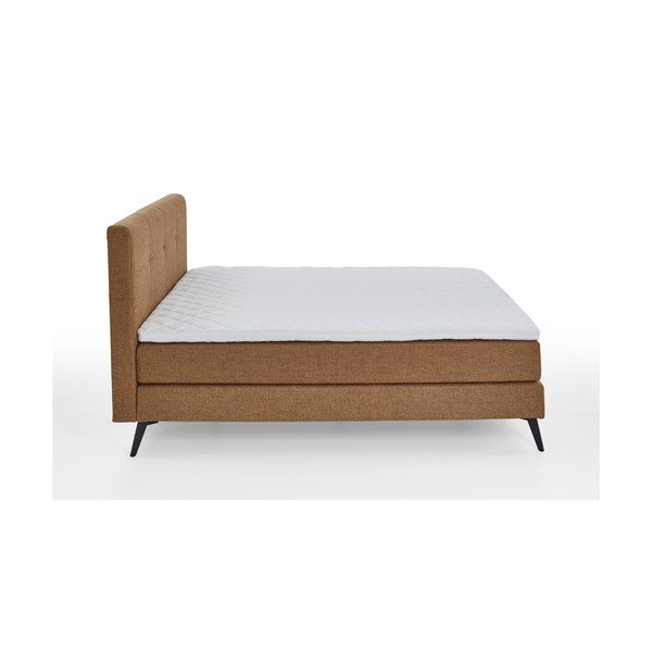 Barna boxspring ágy 180x200 cm ANCONA – Meise Möbel-image-2