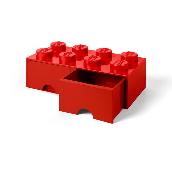 Piros 2 fiókos tárolódoboz - LEGO®-image-2