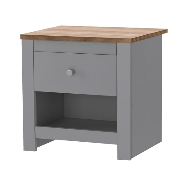 Szürke éjjeliszekrény Emerald – Støraa-image-2