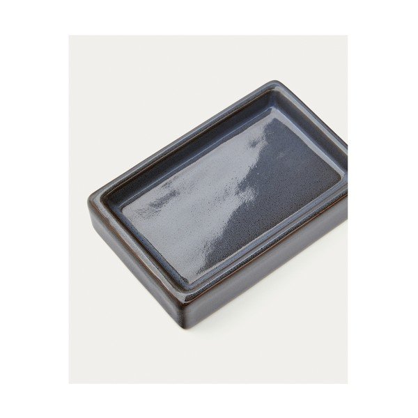 Sötétkék kerámia szappantartó Silvet – Kave Home-image-4