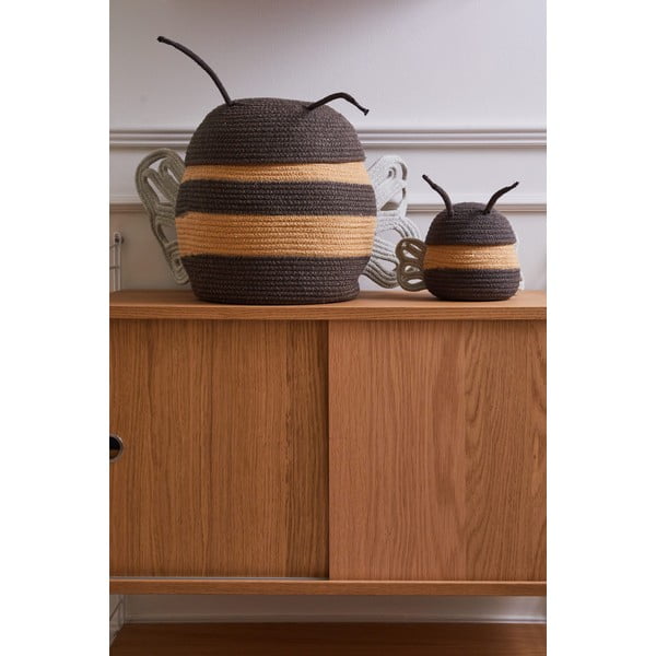 Textil játéktároló kosár ø 15x15 cm Baby Bee – Lorena Canals-image-2