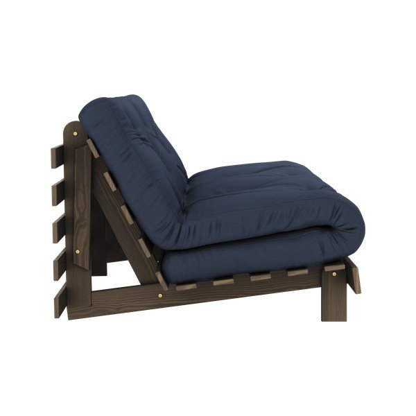 Sötétkék kinyitható kanapé 160 cm Roots – Karup Design-image-4