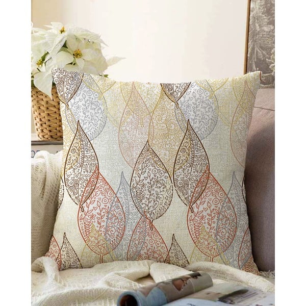 Oriental Leaf pamut keverék párnahuzat, 55 x 55 cm - Minimalist Cushion Covers