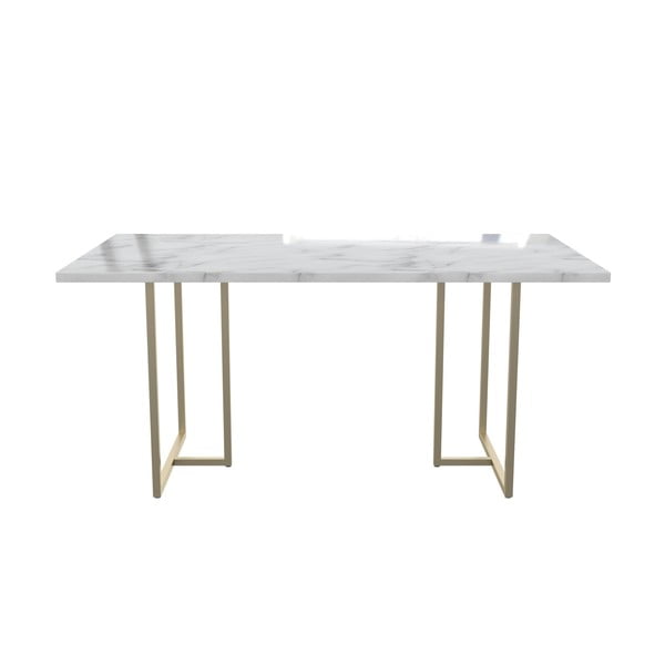 Étkezőasztal márvány dekorral 90x160 cm Astor – CosmoLiving by Cosmopolitan-image-2