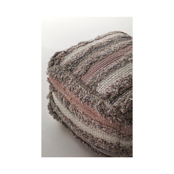 Ceylon szürke-rózsaszín mintás puff - Geese-image-2