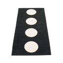 Fekete-fehér kültéri-beltéri futószőnyeg 70x150 cm Vera Black – Pappelina