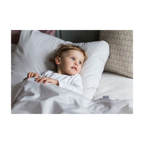 Világosszürke egyszemélyes egyiptomi pamut paplanhuzat 155x200 cm Perla – WeLoveBeds-image-1