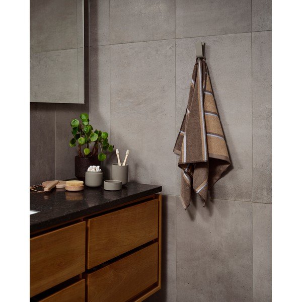 Barna-bézs pamut törölköző 50x100 cm Sauna – Zone-image-1