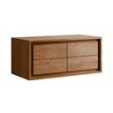 Barna teakfa fali mosdó alatti szekrény 90x40 cm Kenta – Kave Home