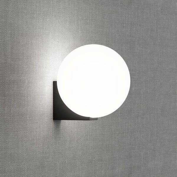 Obi fekete falilámpa, ø 15 cm - SULION-image-2