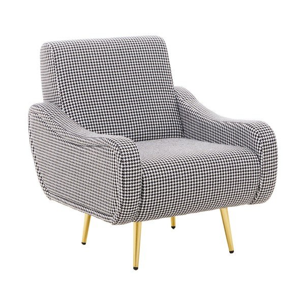 Fekete-fehér fotel Holli – Premier Housewares