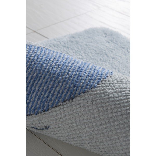Világoskék fürdőszobai kilépő szett 3 db-os 100x60 cm – Foutastic-image-4