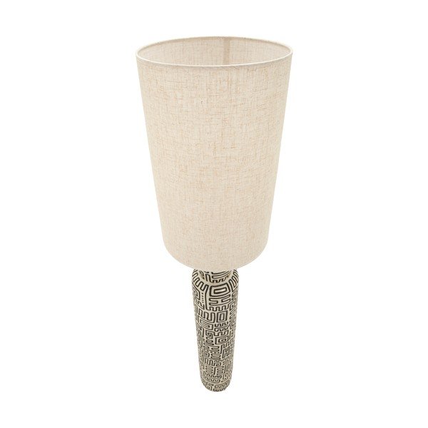 Fekete-krémszínű állólámpa textil búrával (magasság 145 cm) Nairobi – Mauro Ferretti-image-4