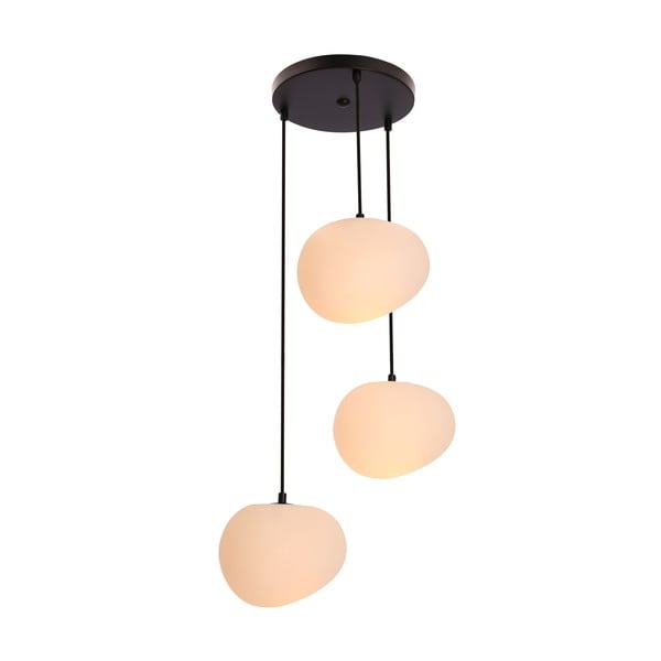 Fekete-fehér függőlámpa ø 42 cm Stones – Candellux Lighting-image-3
