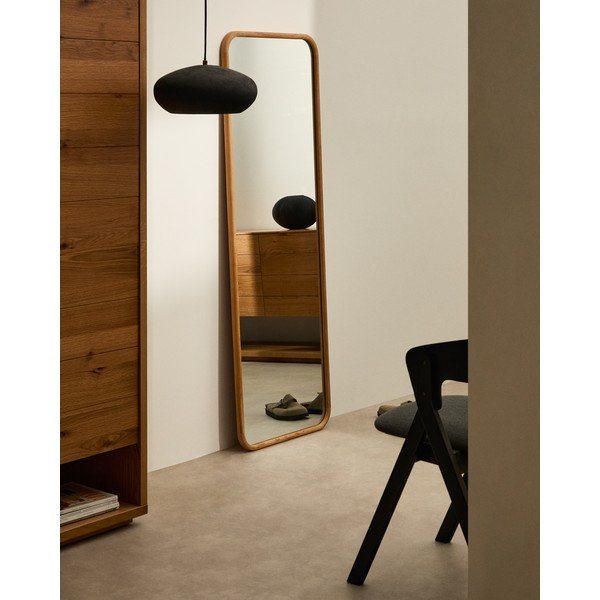 Fali tükör tömörfa kerettel 54x154 cm Milsa – Kave Home-image-1