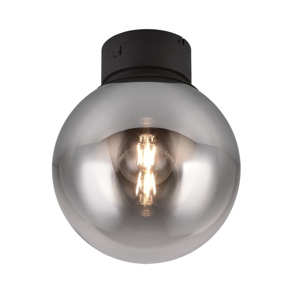 Fekete LED mennyezeti lámpa üveg búrával ø 30 cm Cipallone – CINQUE