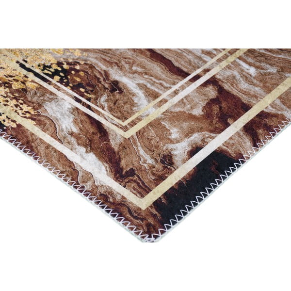 Barna-krémszínű mosható szőnyeg 120x180 cm – Vitaus-image-2