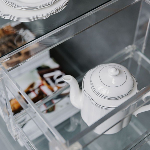 Fehér new bone china teáskanna 1,3 l Odette – S|P Collection-image-1