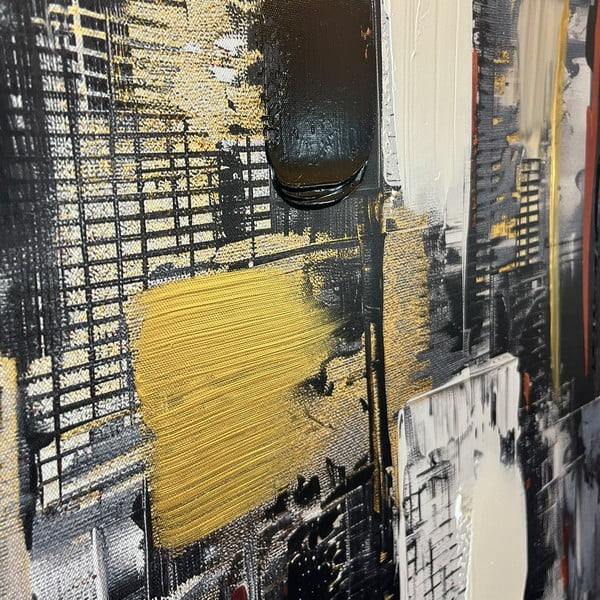 Kép kézzel festett részletekkel 70x100 cm Cityscape – Styler-image-2