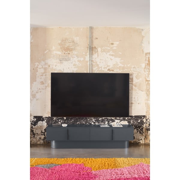 Antracitszürke TV-állvány 200x50 cm Totem – Teulat-image-1