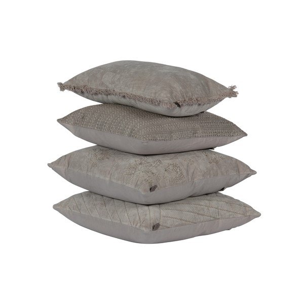 Velvet Nougat bézs díszpárna, 50 x 50 cm - BePureHome-image-1