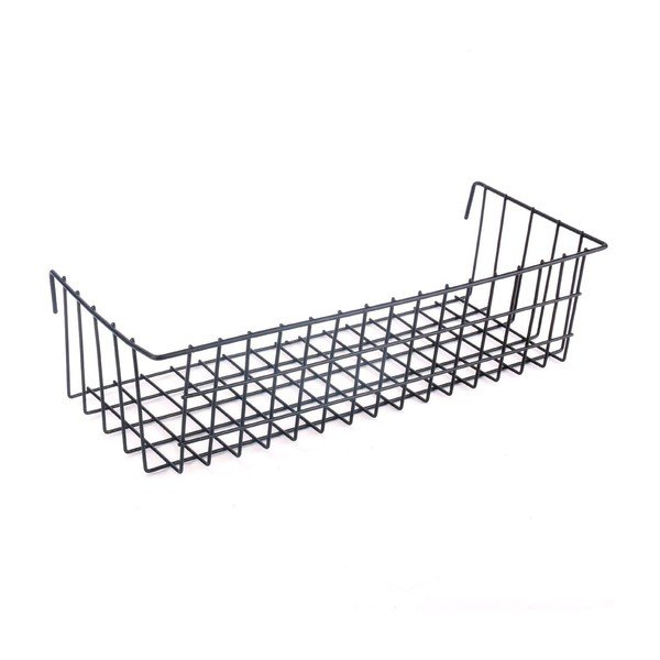 Reminder üzenőfalra akasztható fekete kosár, hosszúság 38 cm-image-2