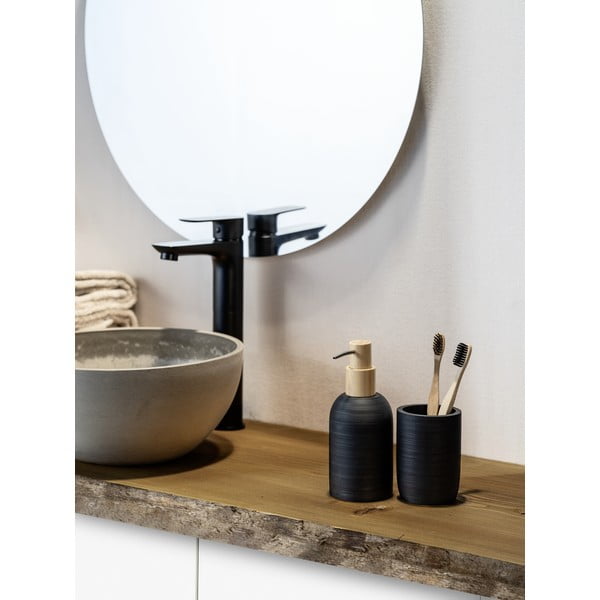 Fekete poligyanta fogkefetartó pohár Altavalle – Wenko-image-1