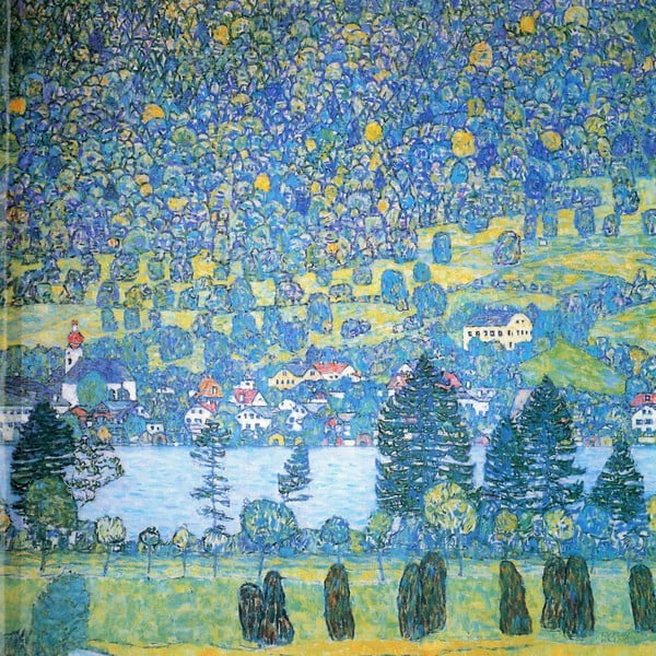 Reprodukciós kép 50x50 cm Lake, Gustav Klimt – Fedkolor