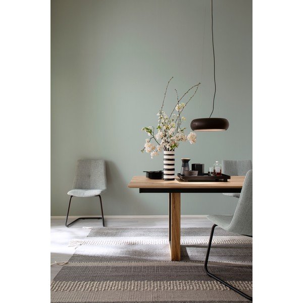 Fekete LED dimmelhető függőlámpa fém búrával ø 40 cm Wood – Fischer & Honsel-image-1