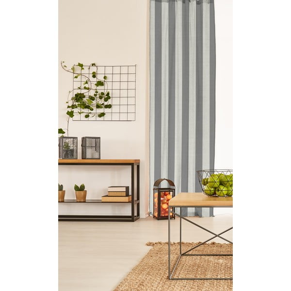 Cortina Hogar Grey Stripes szürke függöny - Really Nice Things-image-1