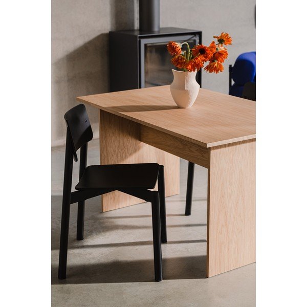 Fekete rakásolható étkezőszék Wem – noo.ma-image-1