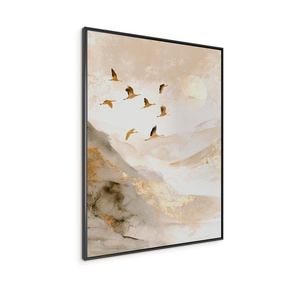Nyomtatott keretezett kép 60x80 cm Golden Peaks II – Styler-image-4