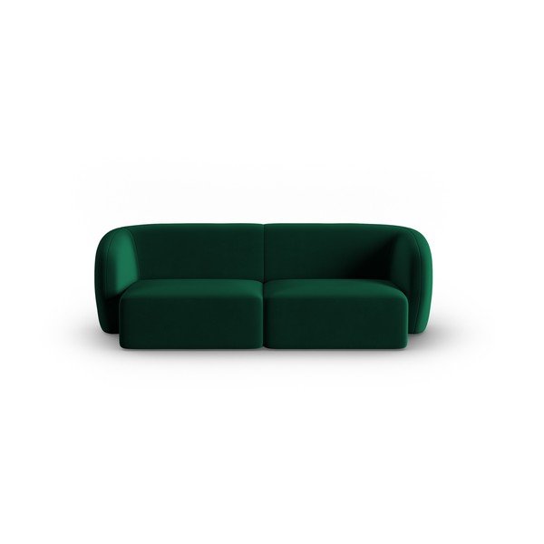 Zöld bársony kanapé 188 cm Paolo – Milo Casa