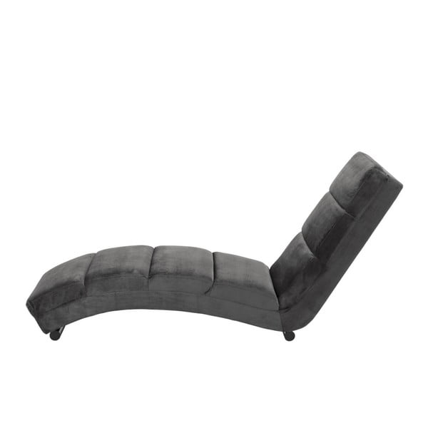 Slinky szürke bársony fekvőfotel - Actona-image-1