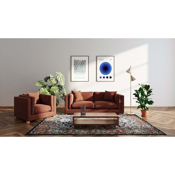Téglavörös kanapé 235 cm Pomo – Ame Yens-image-1