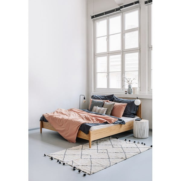 Természetes barna kétszemélyes kőmosott pamut ágyneműhuzat, 200 x 220 cm - Bonami Selection-image-3