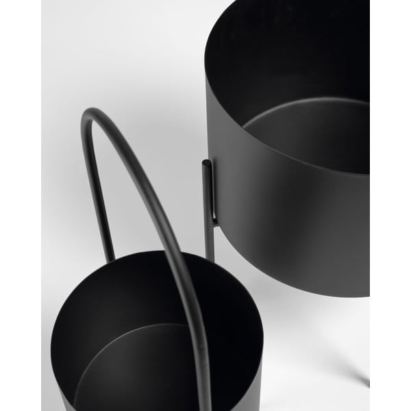 Fém kaspó szett 2 db-os ø 25 cm Mash – Kave Home-image-3