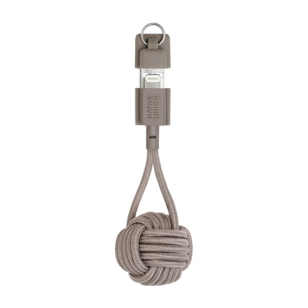 Key Cable bézs töltőkábel, Micro USB-vel - Native Union