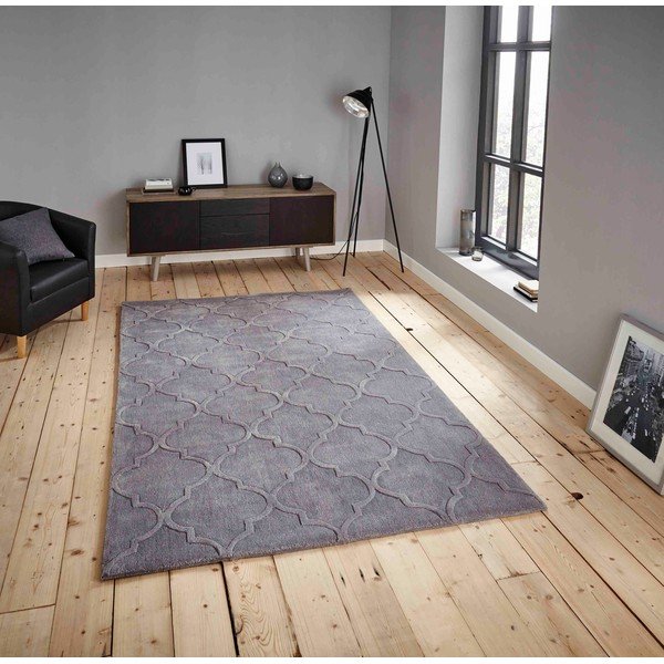 Hong Kong Puro szürke szőnyeg, 150 x 230 cm - Think Rugs-image-1