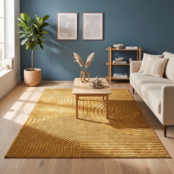 Okkersárga szőnyeg 200x290 cm Whirl – ESTE-image-4