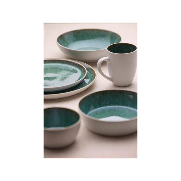 Fehér-zöld kőedény tálka 850 ml Gastro White/Green – Bitz-image-2