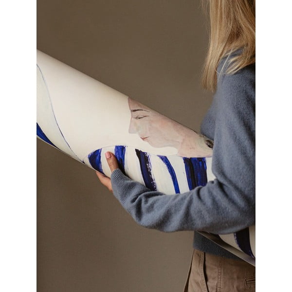 Poszter 50x70 cm Blue Stripe at Concorde – Sofia Lind – The Poster Club-image-4