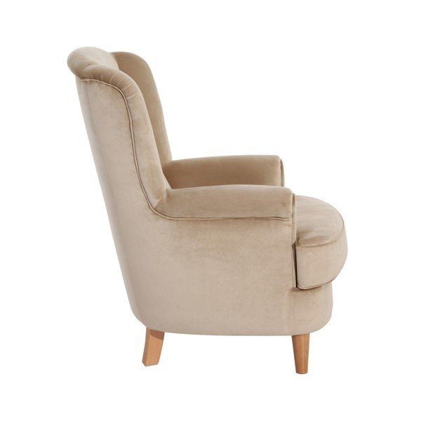 Kendra Velvet homokbarna füles bársonyfotel - Max Winzer-image-2